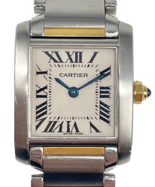 Cartier（カルティエ）Cartier (カルティエ) Tank Francaise SM タンクフランセーズSM Ref.W51007Q4 アイボリー文字盤 アイボリー サイズ:SM/20㎜/14cmの古着・服飾アイテム