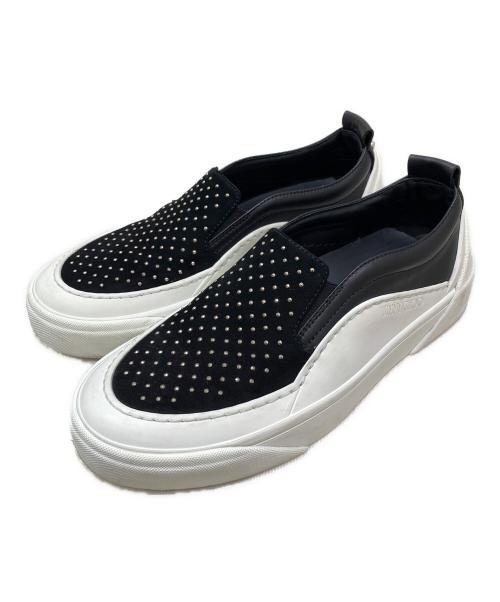JIMMY CHOO（ジミーチュウ）JIMMY CHOO (ジミーチュウ) スリッポン ブラック サイズ:36の古着・服飾アイテム