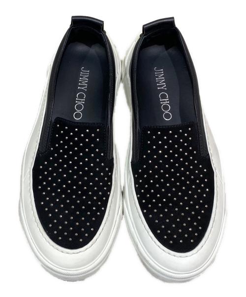 JIMMY CHOO（ジミーチュウ）JIMMY CHOO (ジミーチュウ) スリッポン ブラック サイズ:36の古着・服飾アイテム