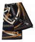 HERMES（エルメス）の古着「23SS Carré140 La Promenade du Matin Bandana カレジェアン140 朝の散歩」｜ブラック