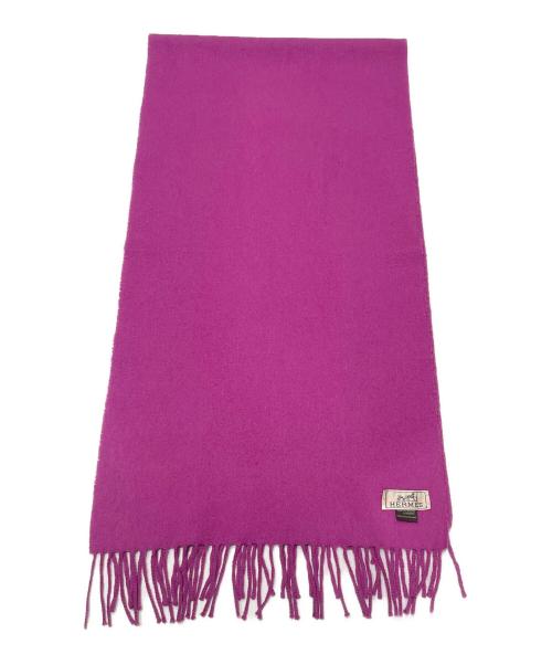 HERMES（エルメス）HERMES (エルメス) カシミヤストール/Cashmere Scarf ピンク系の古着・服飾アイテム