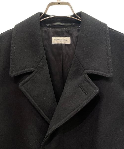 DRIES VAN NOTEN（ドリスヴァンノッテン）DRIES VAN NOTEN (ドリスヴァンノッテン) チェスターコート ブラック サイズ:50の古着・服飾アイテム