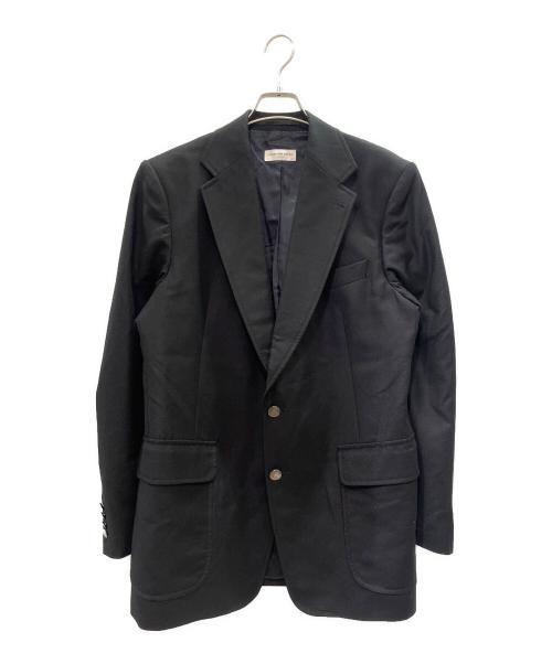 DRIES VAN NOTEN（ドリスヴァンノッテン）DRIES VAN NOTEN (ドリスヴァンノッテン) メタルボタンウールテーラードジャケット/Metal Button Wool Tailored Jacket ブラック サイズ:50の古着・服飾アイテム