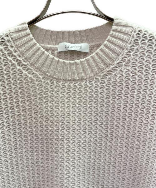 Cruciani（クルチアーニ）Cruciani (クルチアーニ) カシミヤケーブルニット/Cashmere Cable-Knit Sweater アイボリー サイズ:52の古着・服飾アイテム