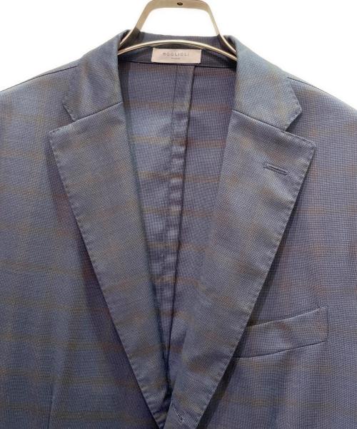 BOGLIOLI（ボリオリ）BOGLIOLI (ボリオリ) シャドーチェックセットアップスーツ ネイビー サイズ:52の古着・服飾アイテム