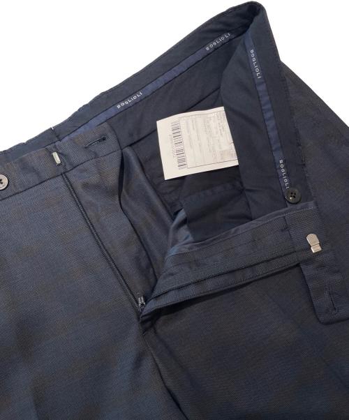 BOGLIOLI（ボリオリ）BOGLIOLI (ボリオリ) シャドーチェックセットアップスーツ ネイビー サイズ:52の古着・服飾アイテム