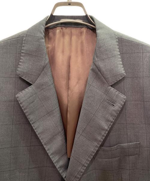 BRUNELLO CUCINELLI（ブルネロクチネリ）BRUNELLO CUCINELLI (ブルネロクチネリ) Wool Two-Piece Suit ウールセットアップスーツ ライトグレー サイズ:52の古着・服飾アイテム