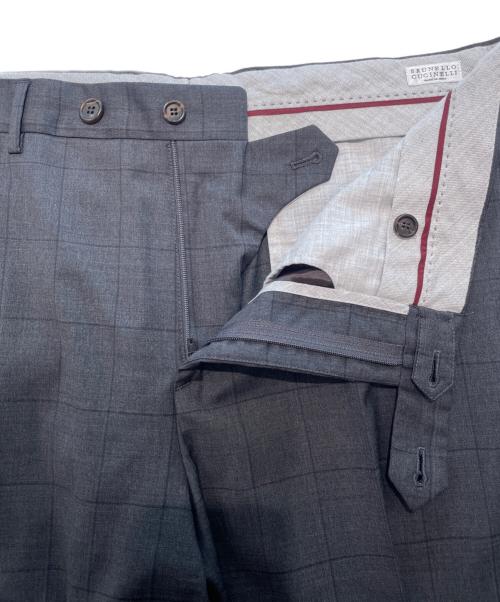 BRUNELLO CUCINELLI（ブルネロクチネリ）BRUNELLO CUCINELLI (ブルネロクチネリ) Wool Two-Piece Suit ウールセットアップスーツ ライトグレー サイズ:52の古着・服飾アイテム