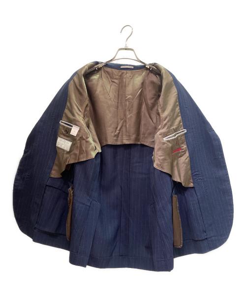 BRUNELLO CUCINELLI（ブルネロクチネリ）BRUNELLO CUCINELLI (ブルネロクチネリ) サマー仕様セットアップスーツ ネイビー サイズ:52の古着・服飾アイテム
