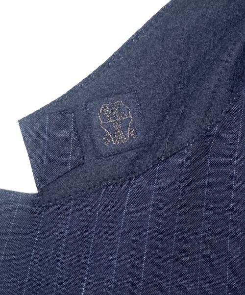BRUNELLO CUCINELLI（ブルネロクチネリ）BRUNELLO CUCINELLI (ブルネロクチネリ) サマー仕様セットアップスーツ ネイビー サイズ:52の古着・服飾アイテム