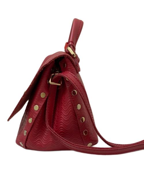 zanellato（ザネラート）zanellato (ザネラート) スタッズミニショルダーバッグ レッドの古着・服飾アイテム