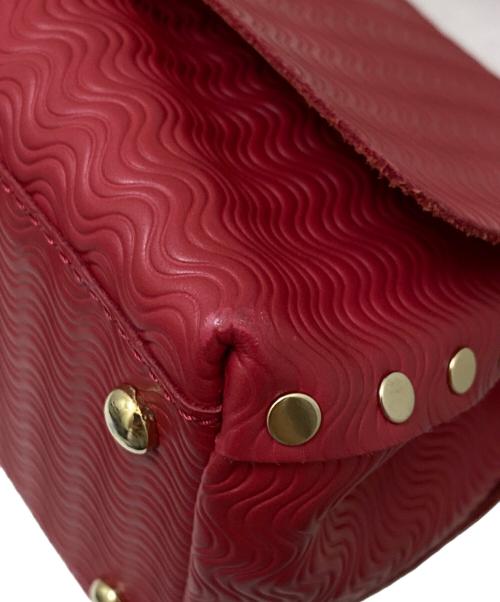 zanellato（ザネラート）zanellato (ザネラート) スタッズミニショルダーバッグ レッドの古着・服飾アイテム