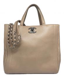 CHANEL（シャネル）の古着「チェーン 2wayトートバッグ」｜ベージュ