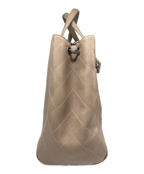 CHANEL（シャネル）CHANEL (シャネル) チェーン 2wayトートバッグ ベージュ サイズ:-の古着・服飾アイテム