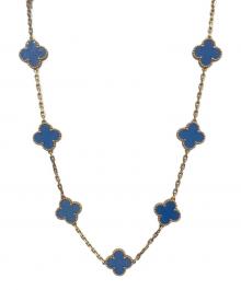 VAN CLEEF & ARPELS（ヴァンクリーフ＆アーペル）の古着「ヴィンテージアルハンブラ 10P アゲート ネックレス」