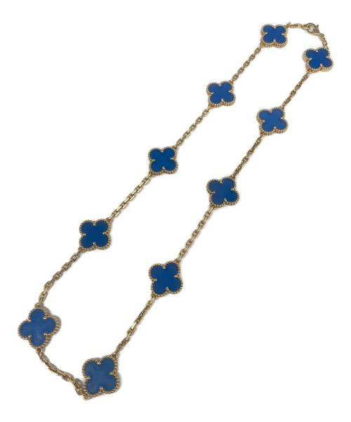 VAN CLEEF & ARPELS（ヴァンクリーフ＆アーペル）VAN CLEEF & ARPELS (ヴァンクリーフ＆アーペル) ヴィンテージアルハンブラ 10P アゲート ネックレスの古着・服飾アイテム