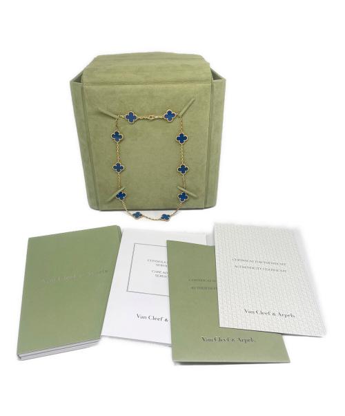 VAN CLEEF & ARPELS（ヴァンクリーフ＆アーペル）VAN CLEEF & ARPELS (ヴァンクリーフ＆アーペル) ヴィンテージアルハンブラ 10P アゲート ネックレスの古着・服飾アイテム