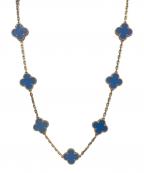 VAN CLEEF & ARPELSヴァンクリーフ＆アーペル）の古着「ヴィンテージアルハンブラ 10P アゲート ネックレス」