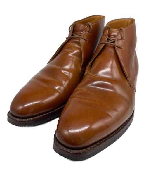 Crockett & Jones（クロケット＆ジョーンズ）Crockett & Jones (クロケット＆ジョーンズ) コードヴァンチャッカーブーツ ブラウン サイズ:8 1/2の古着・服飾アイテム