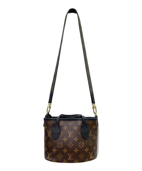 LOUIS VUITTON（ルイ ヴィトン）LOUIS VUITTON (ルイ ヴィトン) ネヴァーフルインサイドアウトBB ブラック×ブラウンの古着・服飾アイテム