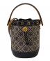TORY BURCH（トリーバーチ）の古着「モノグラムジャガードバケットバッグ」｜ネイビー