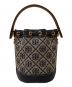 TORY BURCH (トリーバーチ) モノグラムジャガードバケットバッグ ネイビー：33000円