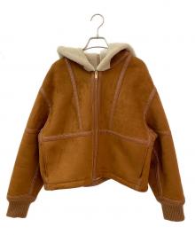 STELLA McCARTNEY（ステラマッカートニー）の古着「エコファーボアフーデッドジャケット」｜ブラウン