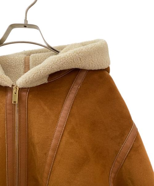 STELLA McCARTNEY（ステラマッカートニー）STELLA McCARTNEY (ステラマッカートニー) エコファーボアフーデッドジャケット ブラウン サイズ:38の古着・服飾アイテム