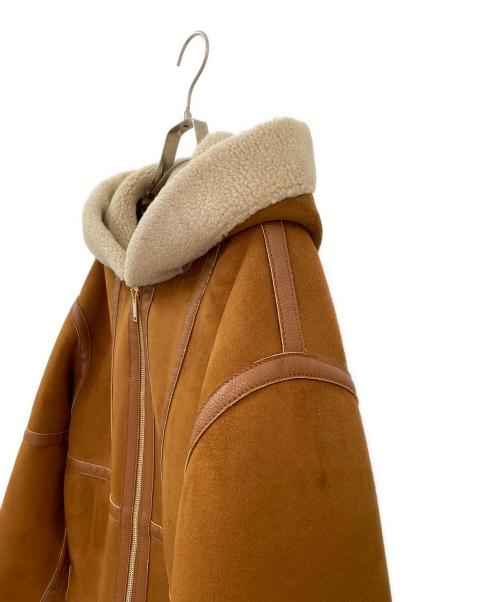 STELLA McCARTNEY（ステラマッカートニー）STELLA McCARTNEY (ステラマッカートニー) エコファーボアフーデッドジャケット ブラウン サイズ:38の古着・服飾アイテム
