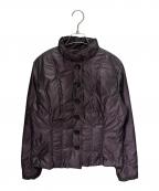 Max Mara WEEK END LINEマックスマーラ ウイークエンドライン）の古着「クロップド中綿ナイロンジャケット/ナイロンショートジャケット」｜グレー