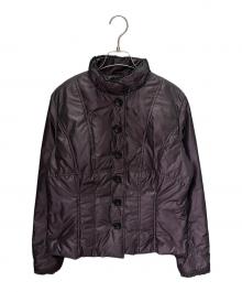 Max Mara WEEK END LINE（マックスマーラ ウイークエンドライン）の古着「クロップド中綿ナイロンジャケット/ナイロンショートジャケット」｜グレー