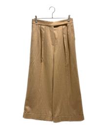 MaxMara（マックスマーラ）の古着「キャメルスラックス/Camel slacks」｜ベージュ