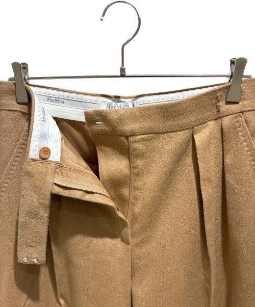 MaxMara（マックスマーラ）MaxMara (マックスマーラ) キャメルスラックス/Camel slacks ベージュ サイズ:42の古着・服飾アイテム
