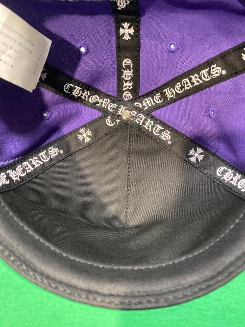 CHROME HEARTS（クロムハーツ）CHROME HEARTS (クロムハーツ) CHロゴ刺繍 6パネルキャップ パープル サイズ:53-60の古着・服飾アイテム