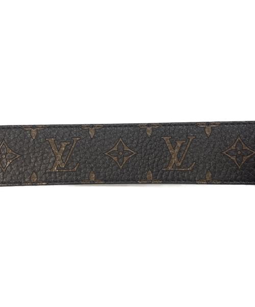 LOUIS VUITTON（ルイ ヴィトン）LOUIS VUITTON (ルイ ヴィトン) Supreme (シュプリーム) サンチュール LVイニシャル ベルト ブラウン サイズ:95/38の古着・服飾アイテム