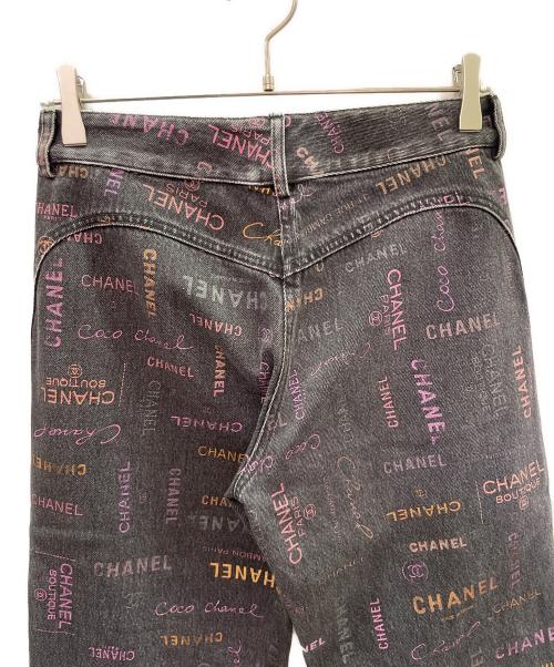 CHANEL（シャネル）CHANEL (シャネル) ココマーク ロゴデニムパンツ ブラック サイズ:36の古着・服飾アイテム
