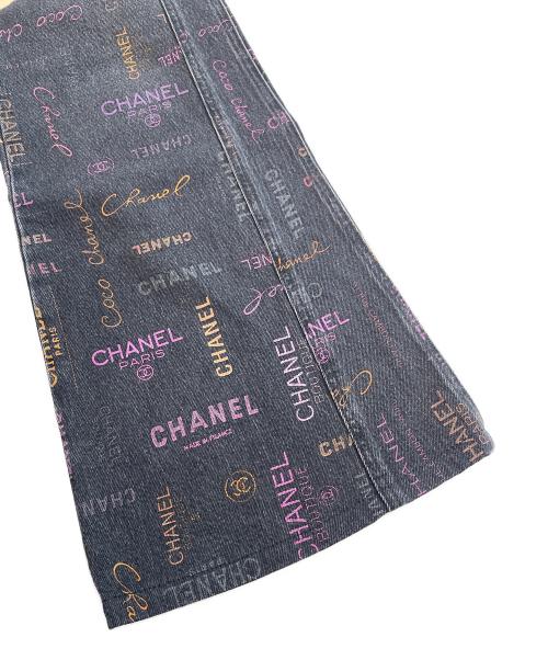 CHANEL（シャネル）CHANEL (シャネル) ココマーク ロゴデニムパンツ ブラック サイズ:36の古着・服飾アイテム
