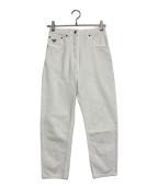 PRADAプラダ）の古着「トライアングルロゴ ストレッチパンツ」｜ホワイト