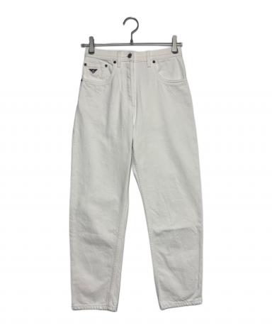 中古・古着通販】PRADA (プラダ) トライアングルロゴ ストレッチパンツ