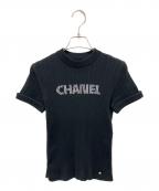 CHANELシャネル）の古着「ロゴカットソー」｜ブラック