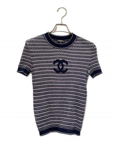 中古・古着通販】CHANEL (シャネル) ココマーク カットソー ネイビー