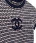 中古・古着 CHANEL (シャネル) ココマーク カットソー ネイビー×ピンク サイズ:36：140000円