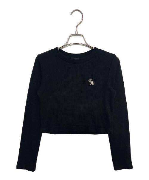 CHROME HEARTS（クロムハーツ）CHROME HEARTS (クロムハーツ) Y NOT CH刺繍サーマル ブラック サイズ:Mの古着・服飾アイテム