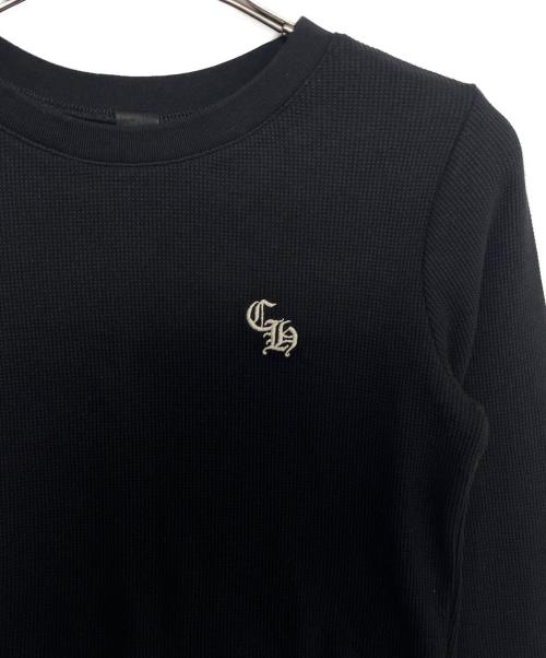 CHROME HEARTS（クロムハーツ）CHROME HEARTS (クロムハーツ) Y NOT CH刺繍サーマル ブラック サイズ:Mの古着・服飾アイテム