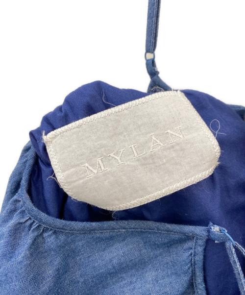MYLAN（マイラン）MYLAN (マイラン) Back Open Camisole Dress ブルー サイズ:Fの古着・服飾アイテム