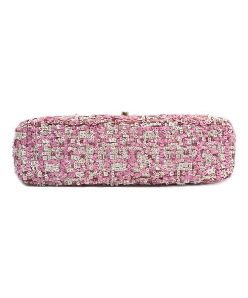 CHANEL（シャネル）CHANEL (シャネル) マトラッセ 25 シングルフラップ ピンク×ホワイト サイズ:25の古着・服飾アイテム