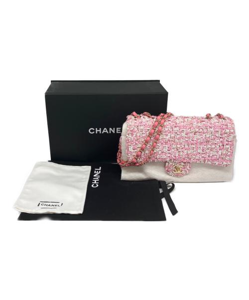 CHANEL（シャネル）CHANEL (シャネル) マトラッセ 25 シングルフラップ ピンク×ホワイト サイズ:25の古着・服飾アイテム
