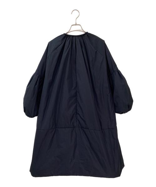 DRAWER（ドゥロワー）DRAWER (ドゥロワー) ノーカラー コットンナイロンジャケット ネイビー サイズ:36の古着・服飾アイテム