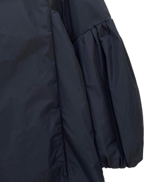 DRAWER（ドゥロワー）DRAWER (ドゥロワー) ノーカラー コットンナイロンジャケット ネイビー サイズ:36の古着・服飾アイテム
