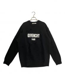 GIVENCHY（ジバンシィ）の古着「givenchy Destroyed Sweatshirts」｜ブラック